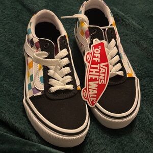 Vans Kids Colorful Checkered Sneakers